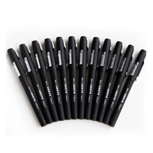 1 pçs 1.0mm preto sinal profissional rollerball caneta gel tinta suprimentos de escritório acessórios de mesa