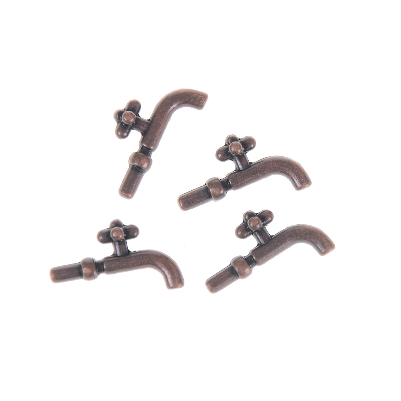 2Pcs 112 Miniature Alloy Water Tap Faucet Dollhouse Miniature Faucet