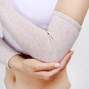 

Women's Wool Elbow Warmers Woolen Arm Warmers Sleeve Solid Superfine Long Knitted Elbow Pads Autumn Winter Cuff Gloves Wholesale