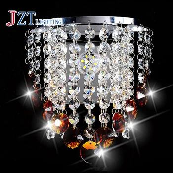 

modern simple crystal wall lamp Aisle lamp bedside wall Living room bedroom dining room crystal wall lamp(bulb include as gift