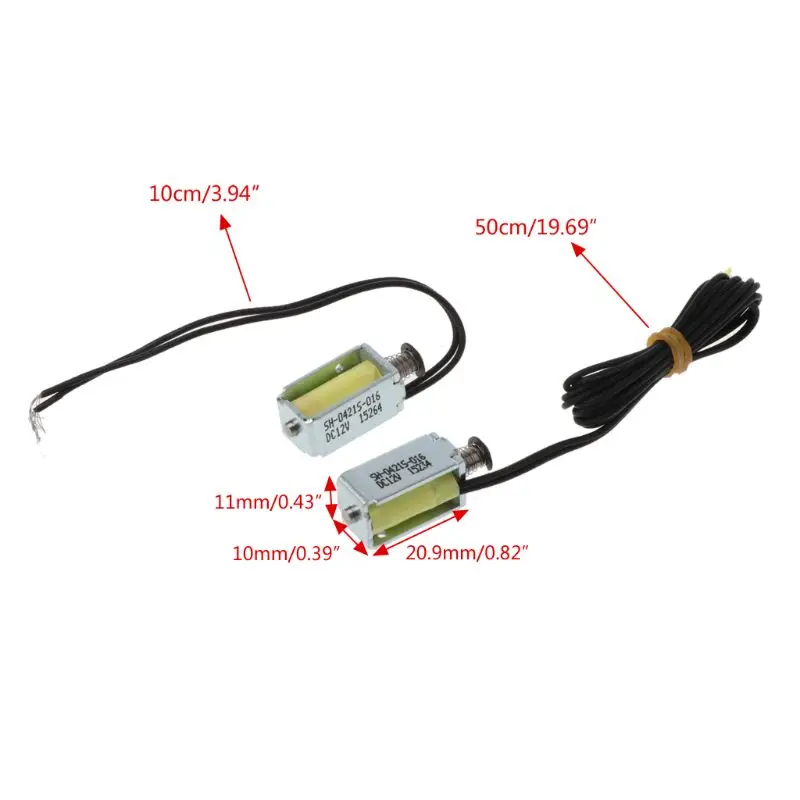 1PC DC 12V 24V Micro Mini Magnetic Solenoid Valve Electromagnet Open Frame Push-Pull Type Magnet