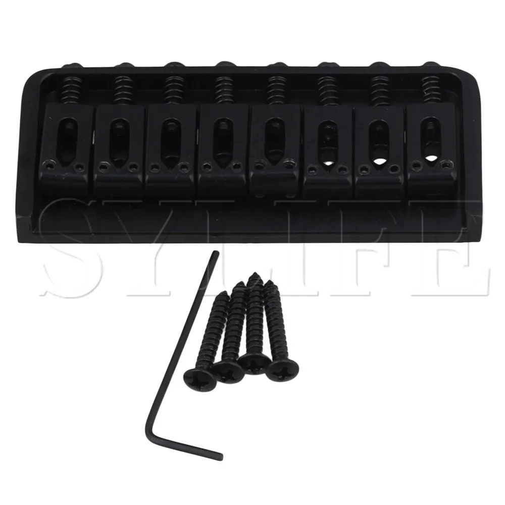 

93mm length Fixed Bridge for 8 String Electric Guitar Replacement Black
