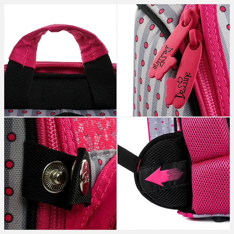 Delune 3D Owl Pattern School Bags For Girls Boys Car Cartoon Backpacks Children Orthopedic Backpack Can Folded Mochila Infantil