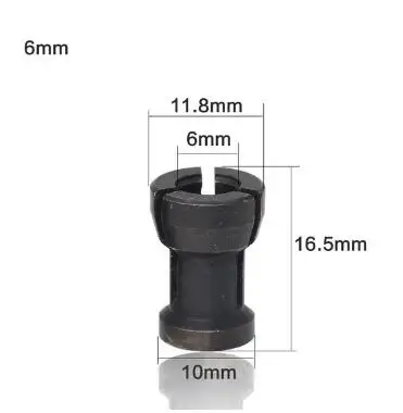 Одежда высшего качества 1 шт 6 мм 6,35 мм 8 мм цанговый патрон гравировка фрезерный станок Электрический Концевая фреза 3 шт./компл. цанги цена оптовой продажи - Длина режущей кромки: 6mm