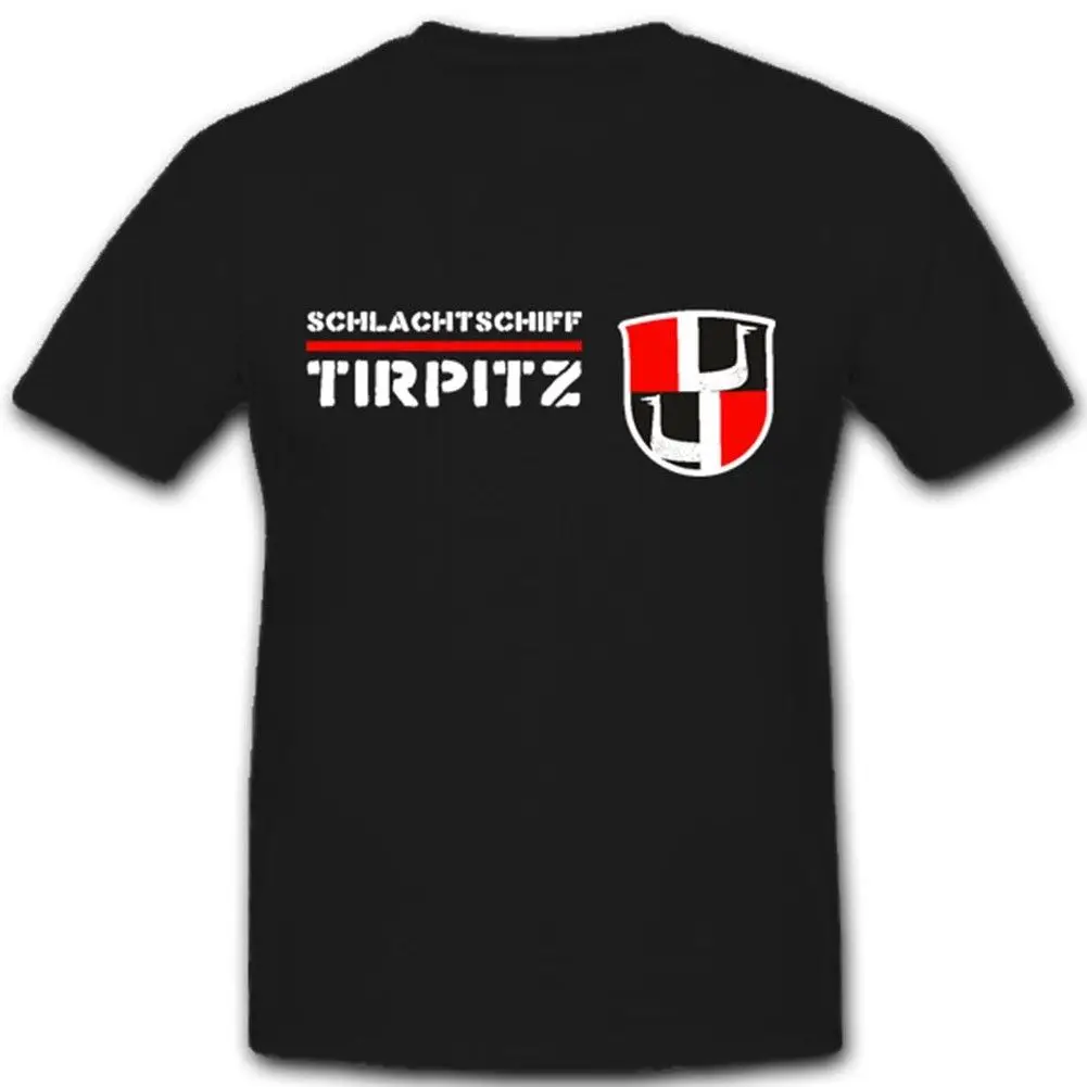 

Men'S T-Shirts Short Sleeve Print Tee Shirts Tirpitz Bismarck Klasse Wk Wappen Emblem Schlachtschiff Customize Tee Shirts