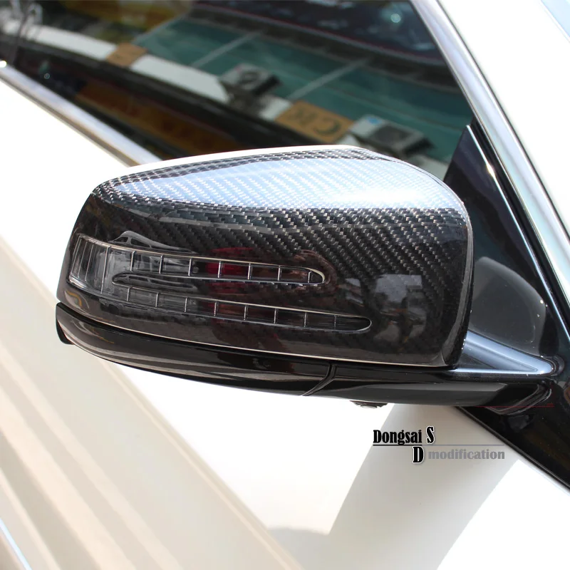 

Mercedes mirror covers W176 W117 W204 W207 W212 replacement carbon fiber door side rear view parking mirror cover for benz 2010+