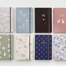 Фламинго и цветы стиль группа журнал недельный планировщик 240 страницы прекрасный 13*19 см