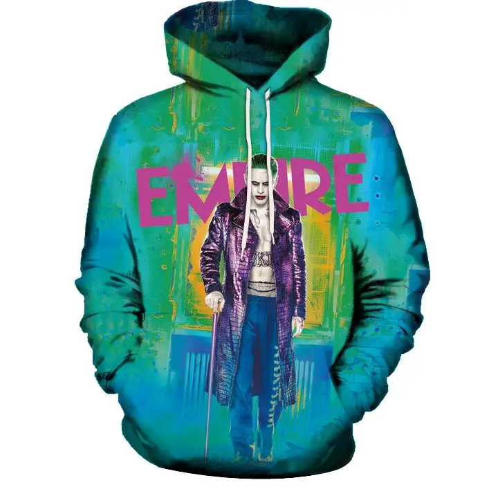 Mens Sweatshirts Joker Printed Hoodies Joker Psycho Smiles All