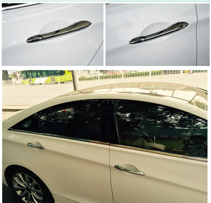 Door Handle Cover For Hyundai Sonata I45 YF 2011 2012 2013 2014 Chrome ABS Trim