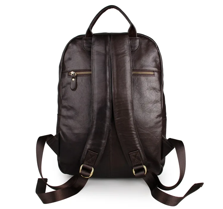 Mädchen Nette Reisetasche Rucksäcke Rindsleder Schokolade Nesitu Echtem 14 Männer Vintage Echt Aus Femal ''laptop Haut Frauen Männlichen M7313 Leder f6Tqg4f