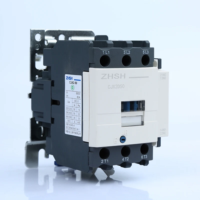 

CJX2D50 AC Contactor household motor starter relay 50A switches 3pin 3NO rail modular contactor coil voltage 36V 50HZ 60HZ