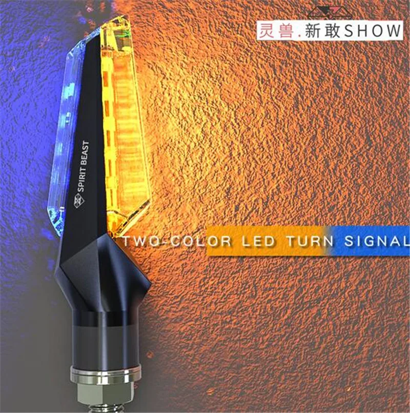 

SPIRIT BEAST LED Steering Light Flashing Headlight 12Led Indicator Light Blinker Lamp Turn Light Motorcycle Parts Accessories
