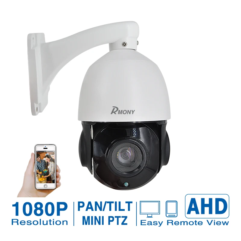 Free shipping 18x Optical Zoom CCTV HD 1080P 4 inch High Speed Dome AHD PTZ Camera Outdoor Night vision IR 50M AHD CAMERA 1080P