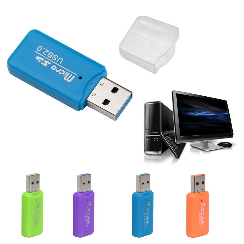 GAOMUYU Mini USB 2,0 кард-ридер для Microsd в кард-ридере s для tf-карт и sd-карт адаптер S3
