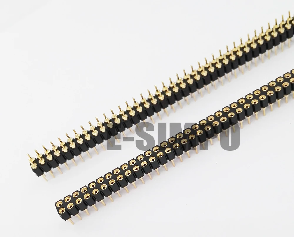 J2125+J2215 2.54mm 2x40p hole pin header+hole femle header