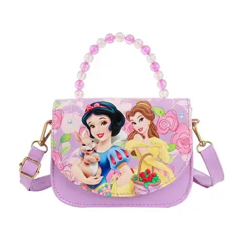 

New Children Girls Snow White Bags Handbag Girls Kids Cartoon Handbags Children PU Party princess Messenger bag for girls