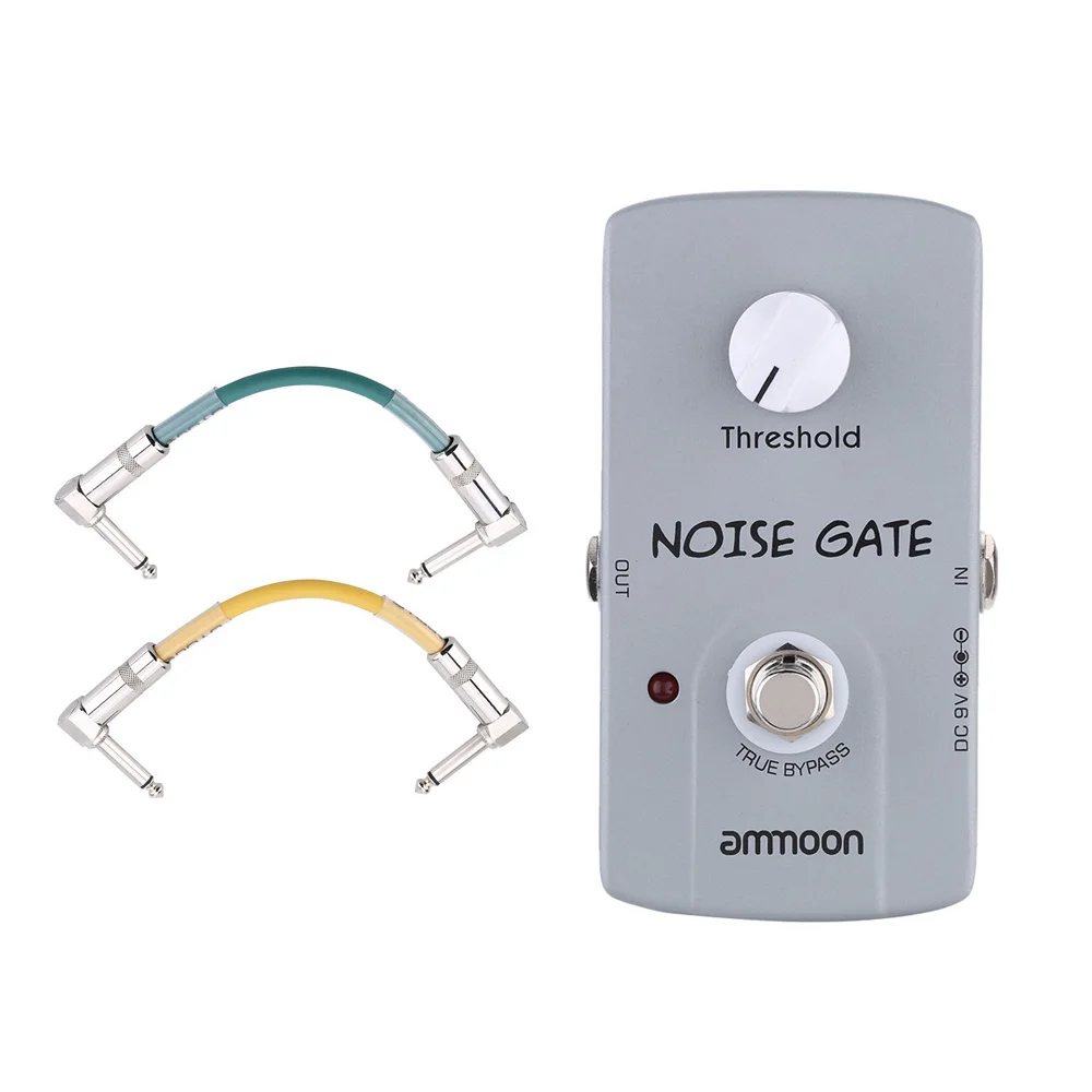 Ammoon AP-06 педаль для гитары Noise Gate электрогитара эффект педаль шумоподавитель с 2 шт. педаль Соединительный кабель