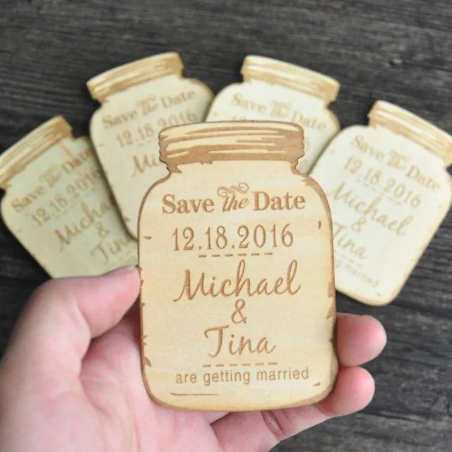 Custom Wooden Save The Date Magnets Engraved Rustic Custom Wooden Save The Date Magnets Engraved Rustic Wedding Dates
