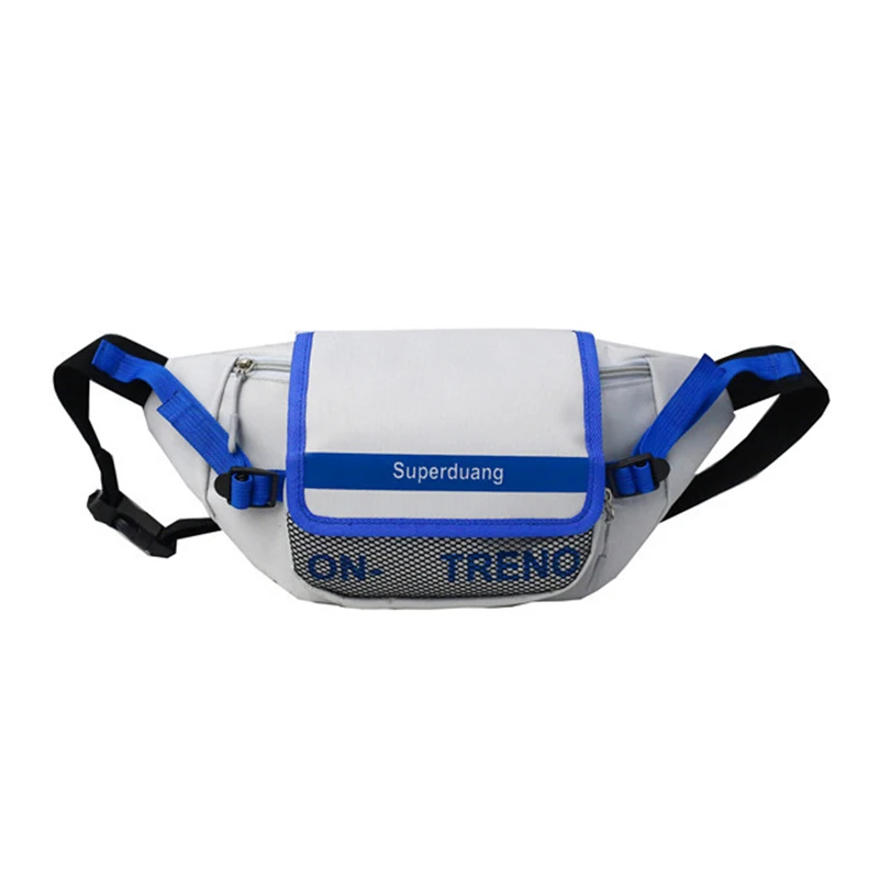 White Waist pack Модные карманные сумки унисекс сундук с бананом сумка уличный стиль хип-хоп сумка холст сумка - Цвет: White Waist pack