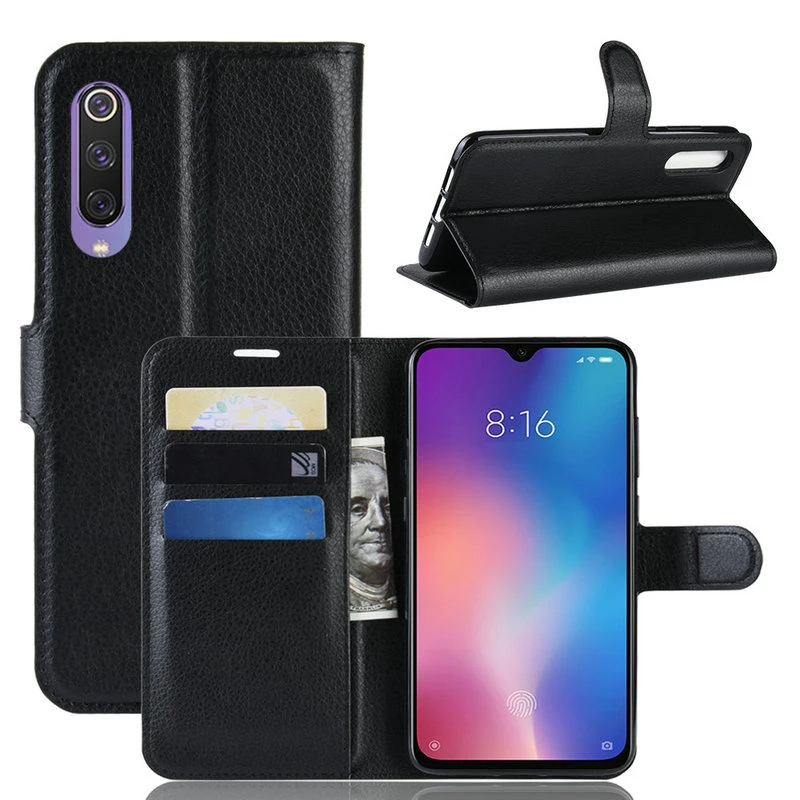 Wallet Phone Case for Xiaomi Mi 9 SE Mi9 SE or Xiaomi Mi 9 Mi9 128GB 64GB  Flip Leather Cover Case Etui Fundas>|Flip Cases| - AliExpress