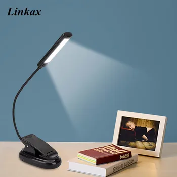 

2PCS USB Charging/AAA Battery Operated LED Desk Table Night Light with Clip Book Lights Night Reading Lamp Double/Single Head