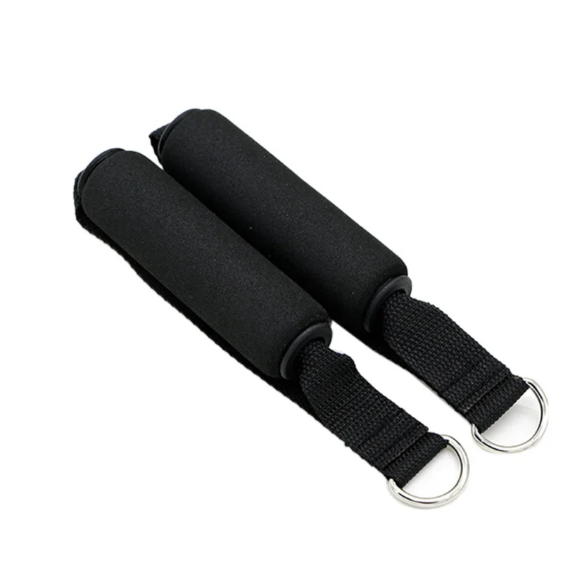 

Good! 1pc Resistance Band Foam Handle & Ribbon Multi Functiona Iron Hook Fitness Exercise Stretching Pull Yoga Accessories im