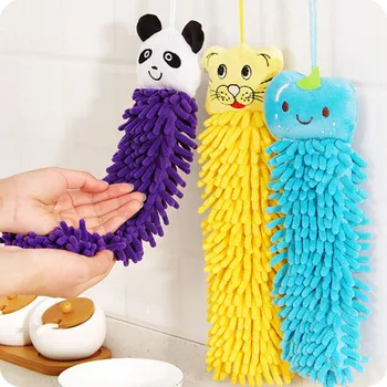 

Baby Hand Towel Baby Bath Towels Baby Plush Soft Plush Cartoon Animals Clean Pendant Bath Towel for Children, Bathroom Towels