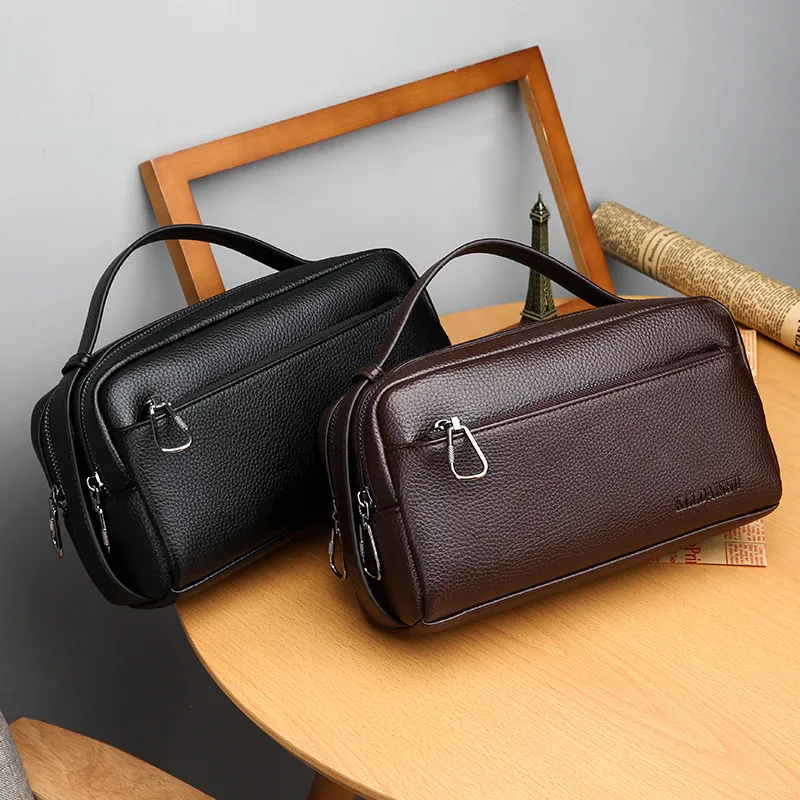 

Black Brown PU Leather Messenger Bags Men Casual Business Crossbody Shoulder Bag Handbags Black Sacoche Homme Bolsa Masculina