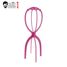 HSIU Регулируемая подставка для парика Пластиковая Шляпа Дисплей Держатель для головы парик 1 шт. 18x36/51 см манекен голова/подставка портативный складной стенд для парика