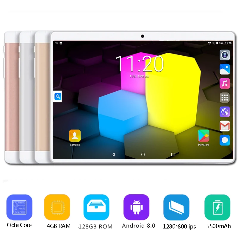 

Free Shipping 10 Inch tablet Android 8.0 Octa Core 4GB RAM 128GB ROM 3G 4G Bluetooth GPS WIFI Netflix Youtube Google Play