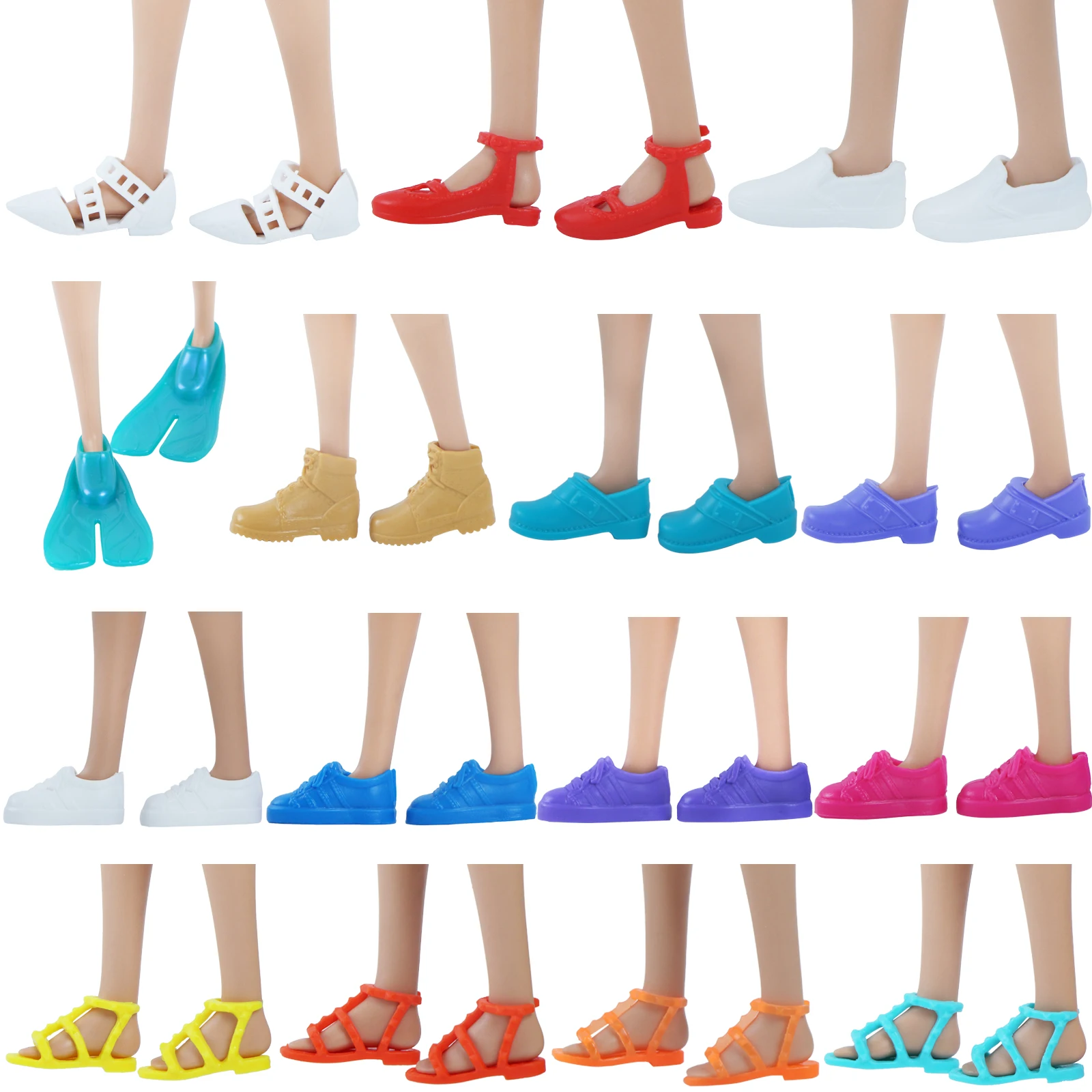 flat foot barbie shoes