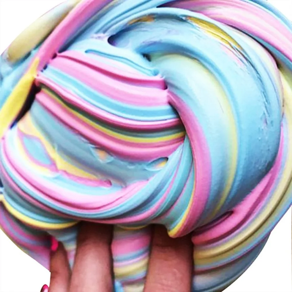

DIY Colorful Fluffy Foam Slime Putty Stress Relief Magic Slime Toys Sludge Cotton Mud Children Adult Antistress Toys Soft Clay