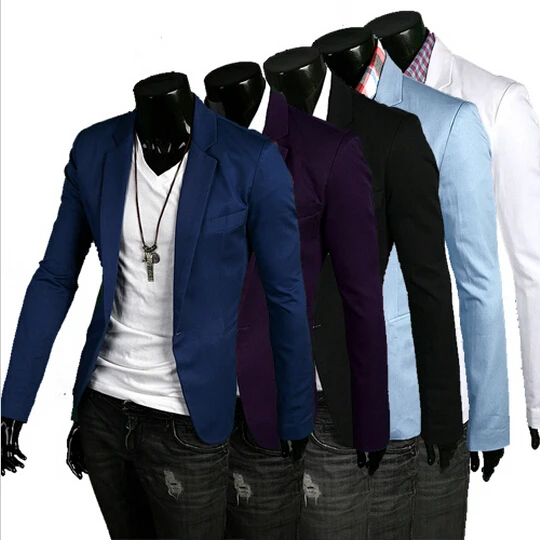 Мужской Блейзер, Новое поступление, модная одежда, дикая, на одной пуговице, terno, мужской пиджак, Повседневный, приталенный, мужской пиджак