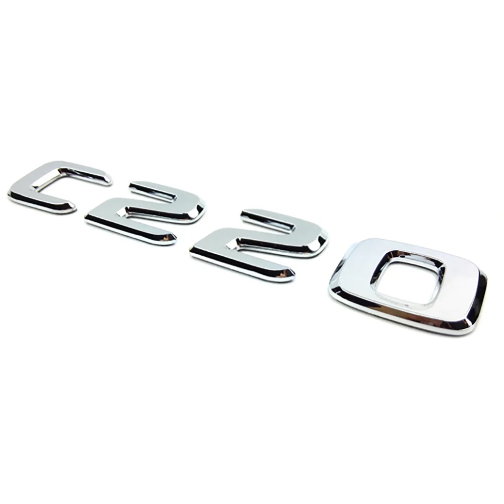 3D хромированная модель автомобиля переоборудование значок стикер Автомобильный багажник Задняя эмблема значок хромированные буквы для Mercedes C-Class C180 C200 C220