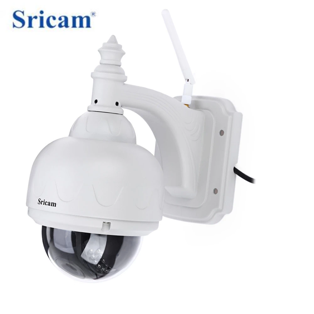 

Sricam SP015 Wifi IP Camera Wireless 720P HD CCTV Wireless Surveillance IR-Cut Security Waterproof Outdoor Dome Camera
