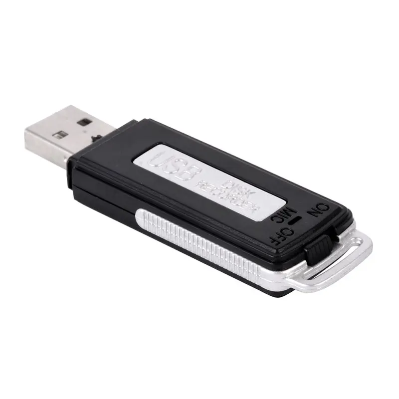 USB карта памяти портативный Перезаряжаемый 8GB 650Hr цифровой диктофон записывающая ручка диктофон черный