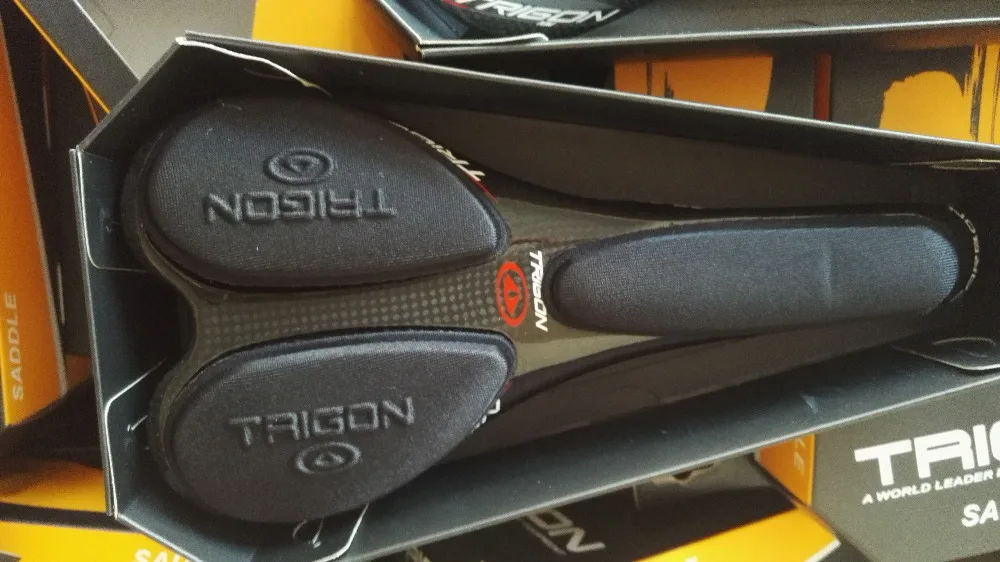 Best Trigon VCS02 full carbon saddle full carbon fiber seat with sofa pad 115g 4
