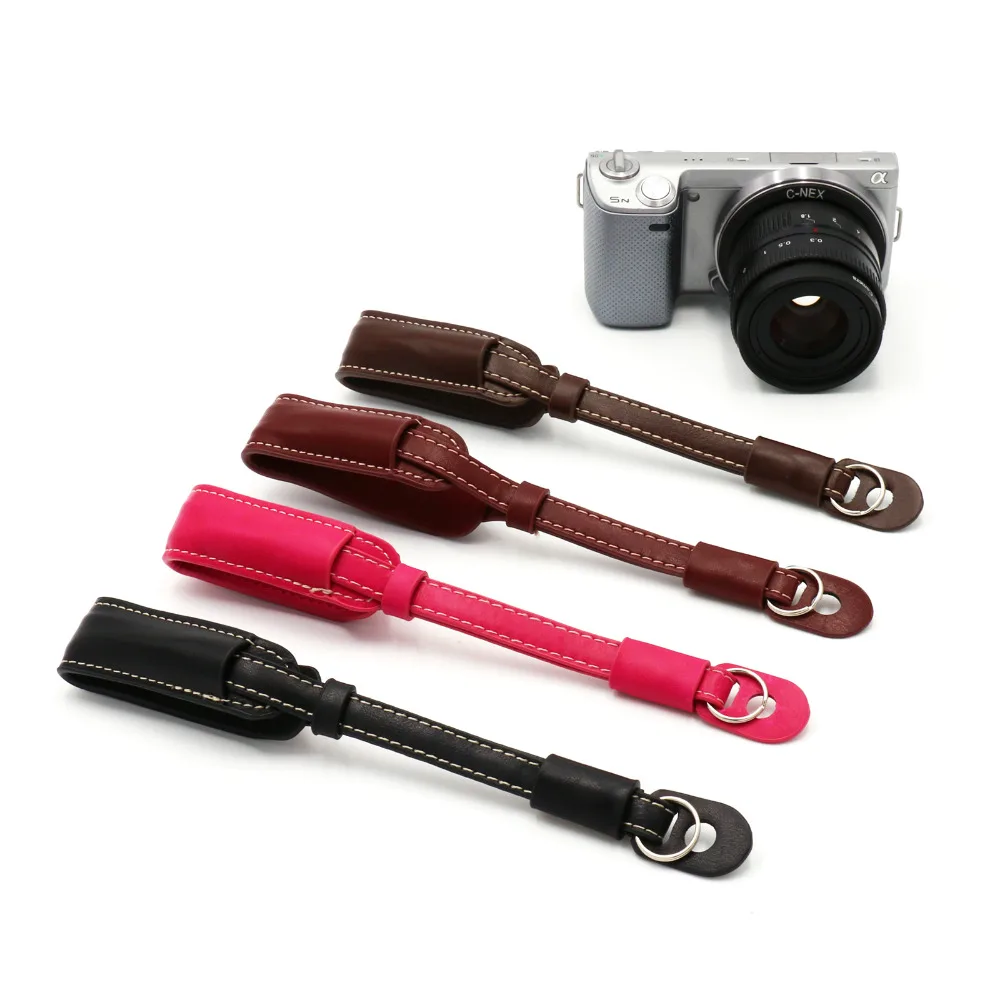 Ремешок на запястье для камеры двойной PU кожаный чехол для sony Canon Nikon аксессуары для фотосъемки L