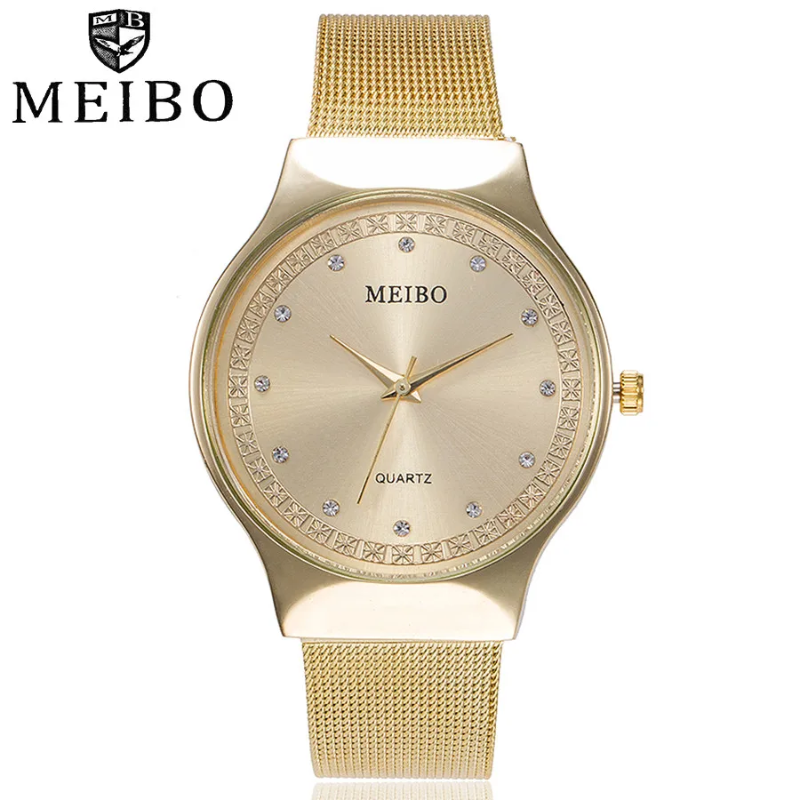 

2019 Hot Sale Women Watches MEIBO Fashion Casual Quartz Stainless Steel Newv Strap Watch Analog WristWatch relogio feminino Saat