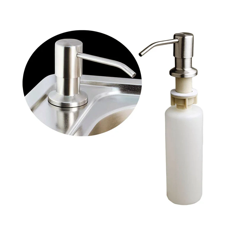 

Home Liquid Soap Dispenser Stainless Steel 304 Liquid Soap Dispenser For Kitchen Sink