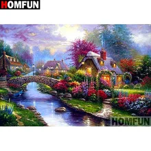 HOMFUN-pintura de diamante 5D DIY
