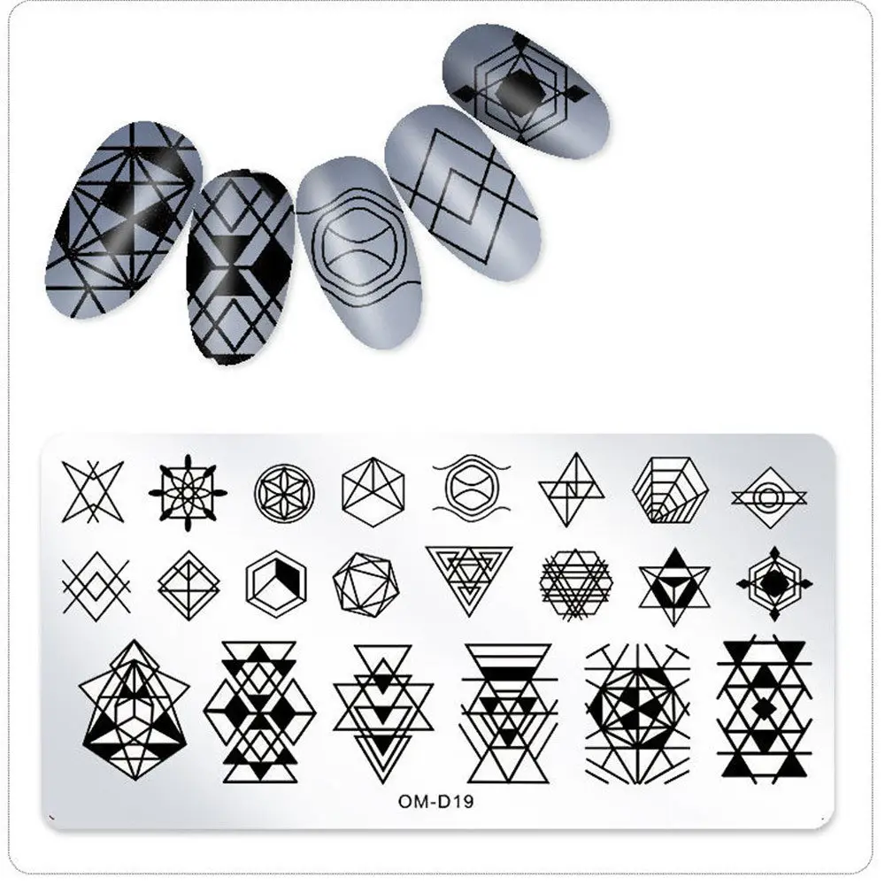 

Nail Stamping Image Plate Typography Dreamcatcher Tattoo Nature Animal Flower Nail Art Stamp Template Stencil Nails Tool 1 Sheet