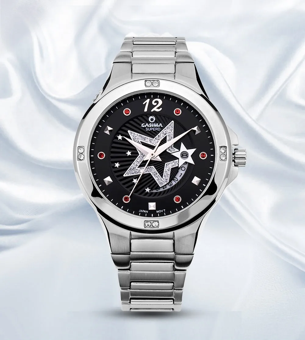 Элитный бренд часы Для женщин ослепительной красоты Мода Грейс Для женщин кварцевые наручные часы Нержавеющая сталь Водонепроницаемый #2804