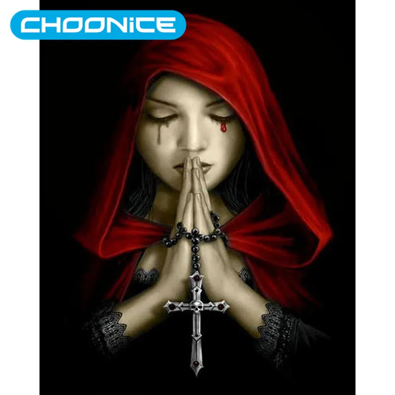 Crystal Diamond Painting Prayer 3 D DIY Embroidery Cross Full Diamond