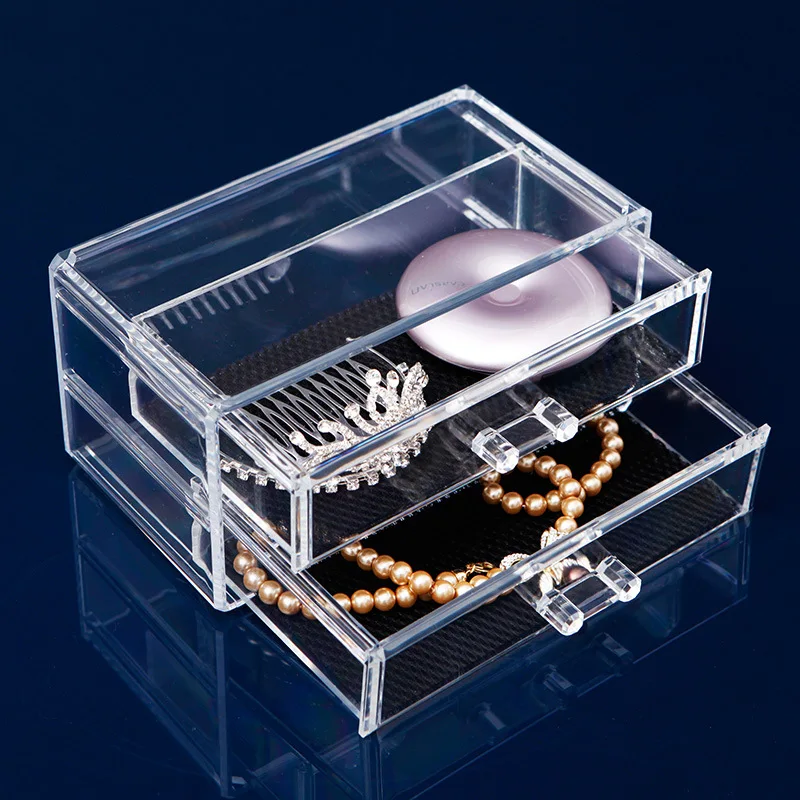 Drawer desktop storage finishing box cosmetic jewelry dressing table