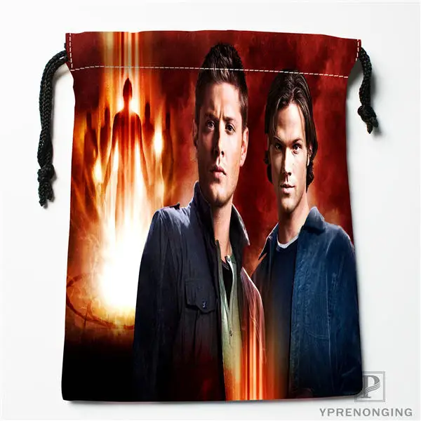 Custom Supernatural Drawstring Bags Printing Travel Storage Mini Pouch Swim Hiking Toy Bag Size 18x22cm#180412-11-34 - Цвет: Drawstring Bags
