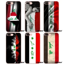 Ирака Ирак Национальный флаг баннер для iPhone X 4 4S 5 5S 5C SE 6 6 S 7 8 плюс samsung Galaxy J1 J3 J5 J7 A3 A5 чехол для телефона
