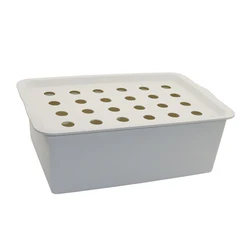Hydroponic Garden Kit with 24-Site Nursery and Indoor Cultivation System (Light Grey)