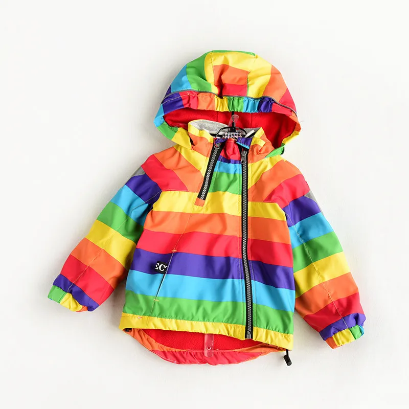 

New 2019 spring autumn child kid clothes baby boys girls windproof waterproof jackets coats double-deck inner polar fleece