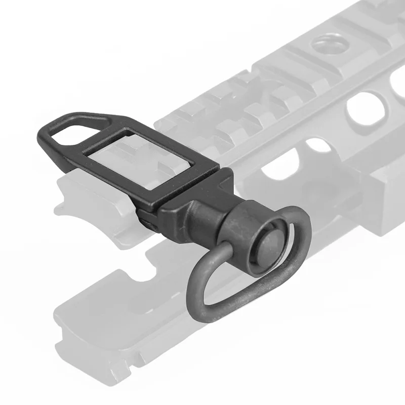

WIPSON Black Hunting Tactical Push Button Quick Detach Low Profile Ambush Loop Attachment Point Sling Swivel Rail Mount